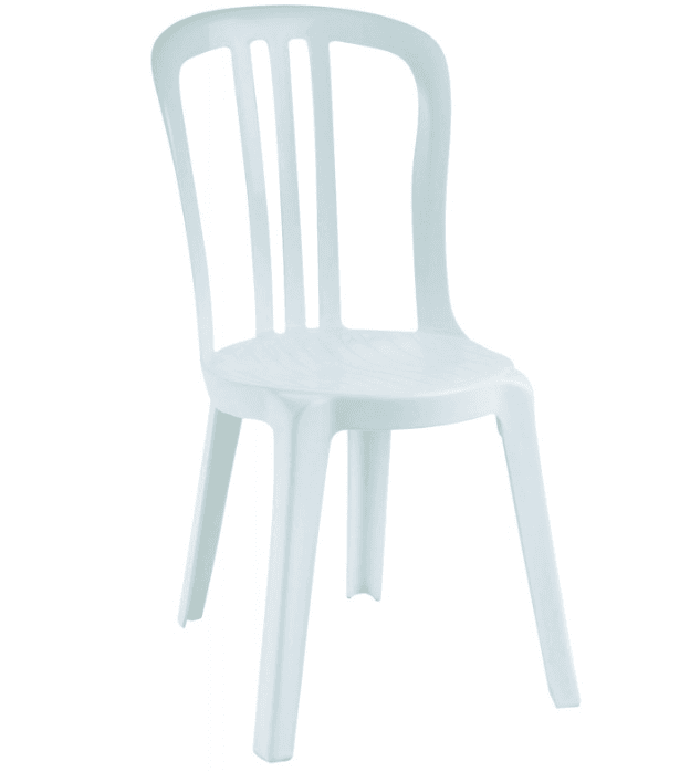 Chaise empilable blanche